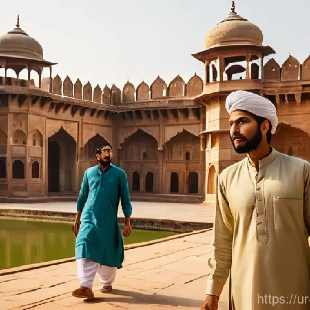 관광통역안내사와 문화재 해설 - **Prompt 1: The Enchanting Storyteller at Lahore Fort**
    "An experienced Pakistani male tour guid...