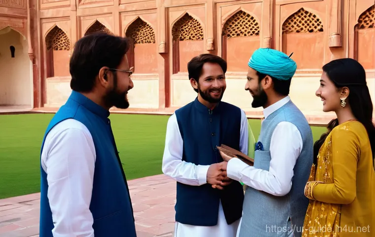 관광통역안내사 연봉 협상 전략 - **Prompt 1: Multilingual Guide in Historical Lahore**
    "A friendly and knowledgeable Pakistani ma...