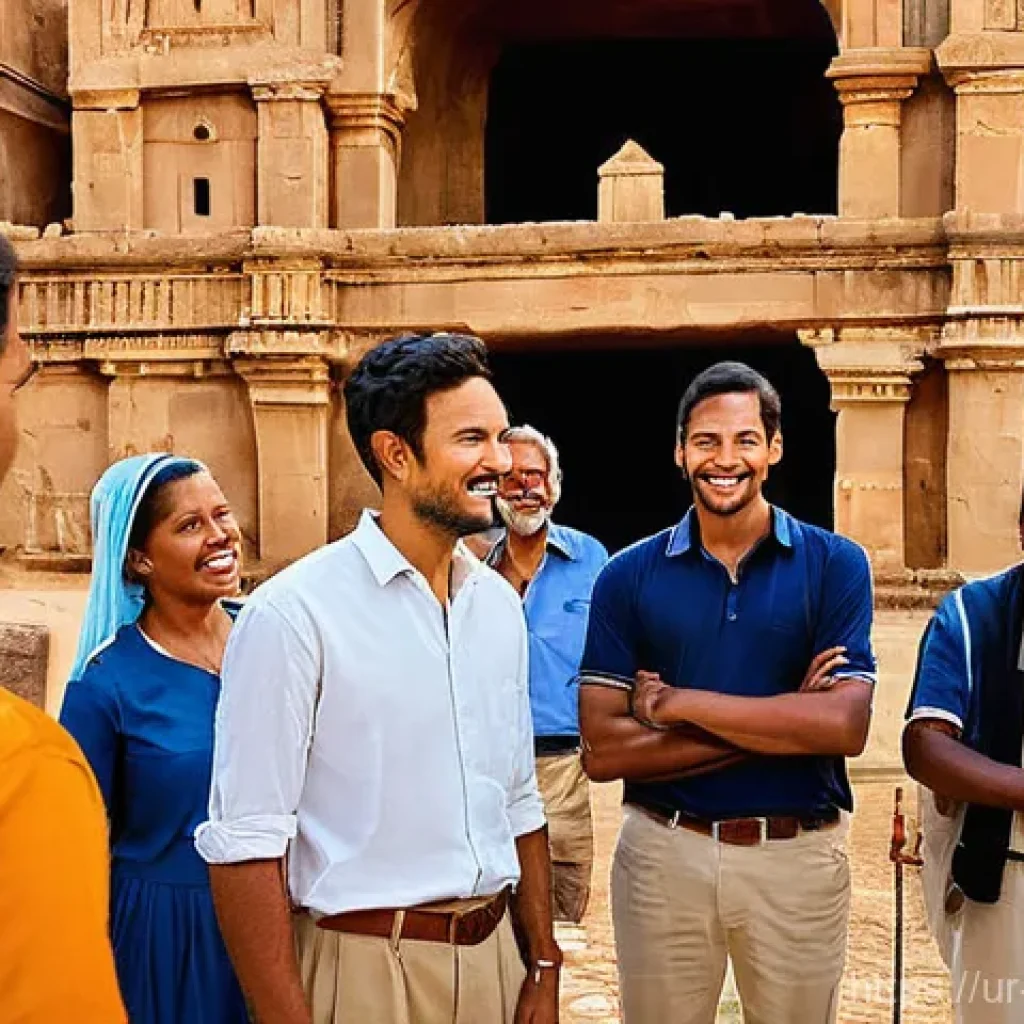 관광통역안내사 합격 수기 - **Prompt 1: The Enthusiastic Cultural Ambassador**
    "A diverse group of tourists, consisting of m...