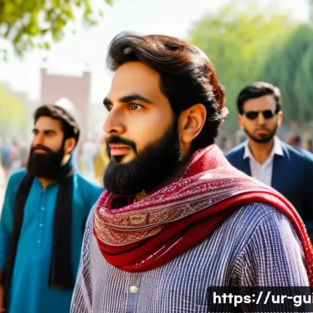 관광통역안내사로서 고객 불만 처리 사례 - A professional Urdu-speaking tour guide attentively listening to a diverse group of travelers with d...