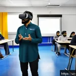 관광통역안내사와 관련된 최신 법률 정보 - A professional Pakistani tour guide conducting a modern training workshop in a bright, well-equipped...