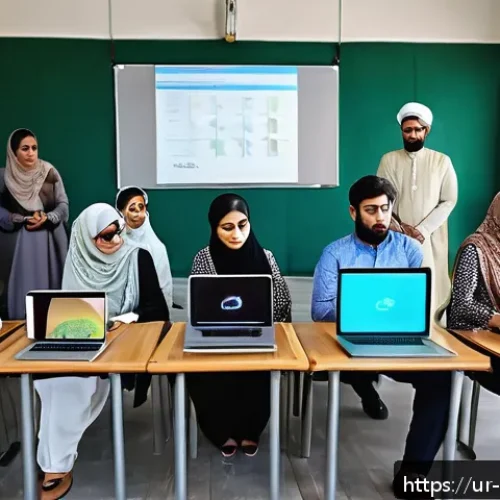 Home 14 관광통역안내사와 관련된 외국 자격증 비교 - A group of Pakistani tourist guides participating in a modern certification training session inside ...