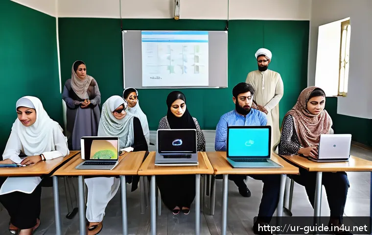 관광통역안내사와 관련된 외국 자격증 비교 - A group of Pakistani tourist guides participating in a modern certification training session inside ...